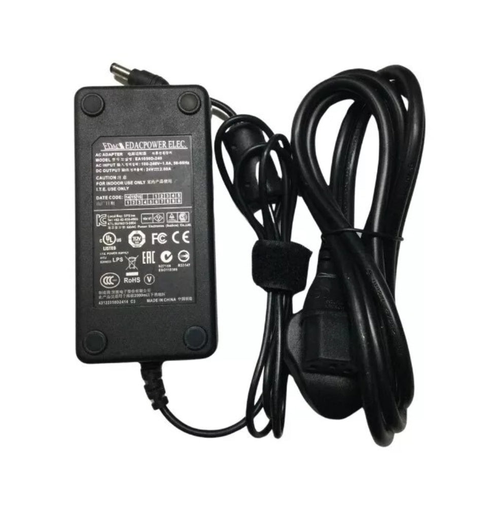 GENUINE EDAC POWER AC ADAPTER 24V-2.08A, 50W (E1050D-240) WITH POWER LEAD