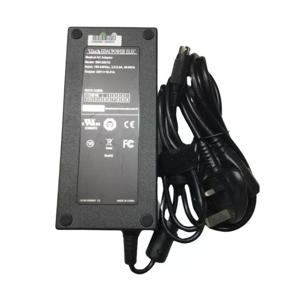 GENUINE EDAC POWER AC ADAPTER 24V-10.41A, 250W (EM12501Q) WITH POWER LEAD