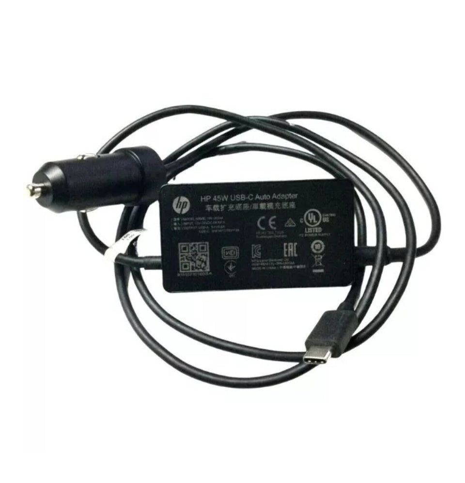 GENUINE HP TPA-L601AA USB-C CAR CHARGER 45W