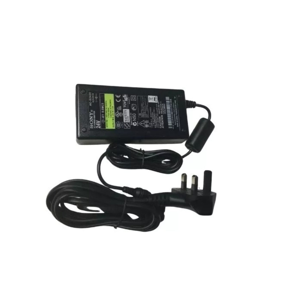 GENUINE SONY LAPTOP CHARGER 24V - 2.2A, 52W (AC-S2425) WITH POWER LEAD