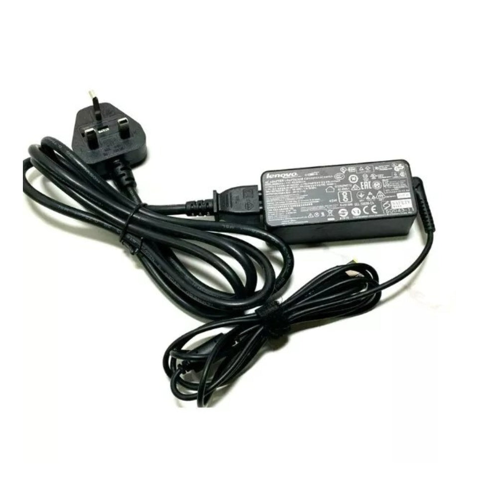 GENIUNE LENOVO LAPTOP CHARGERS 20V-2.25A, 45W RECTANGLE TIP WITH POWER LEADS