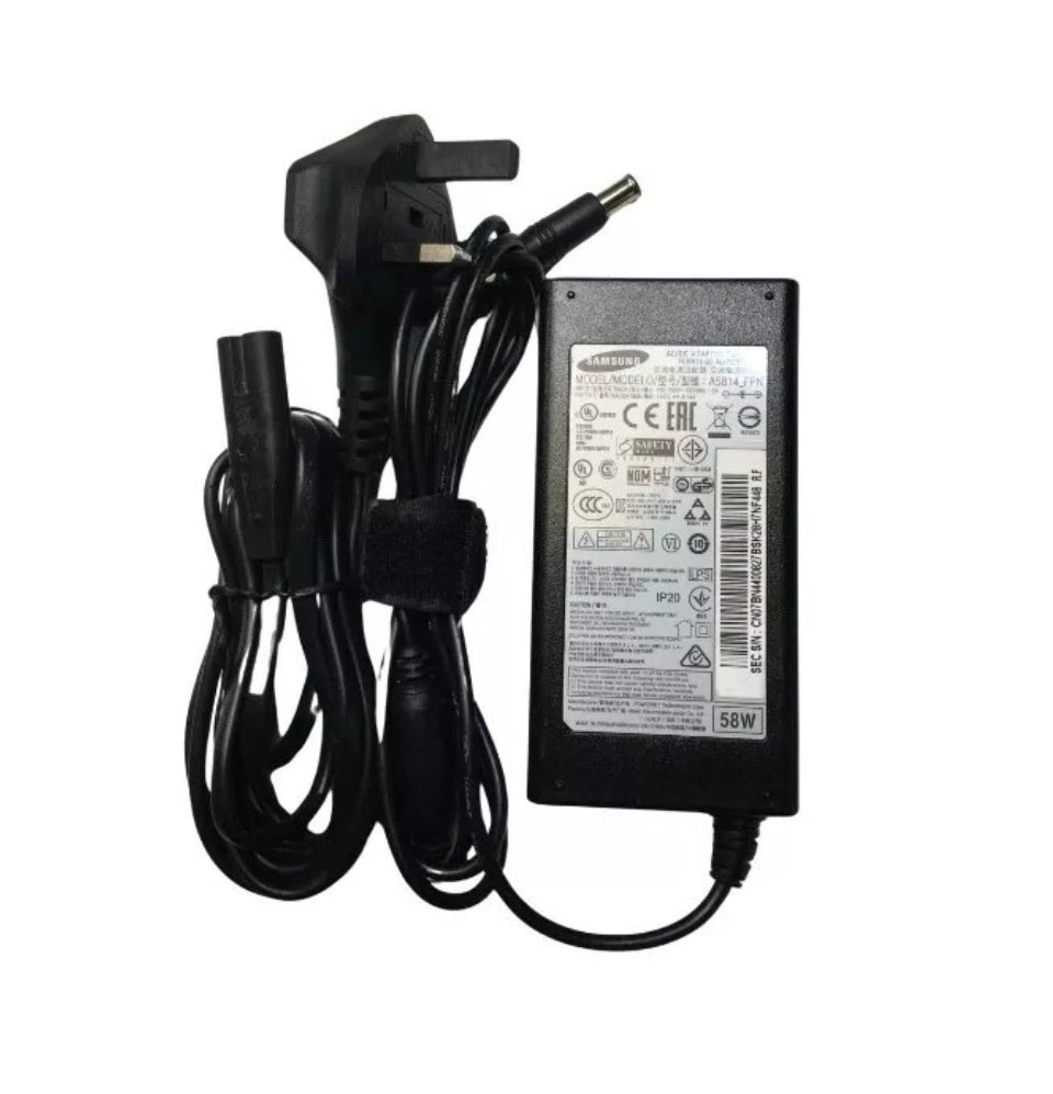 GENUINE SAMSUNG CHARGER 14V - 4.14A, 58W (A5814-FPN) WITH POWER LEAD