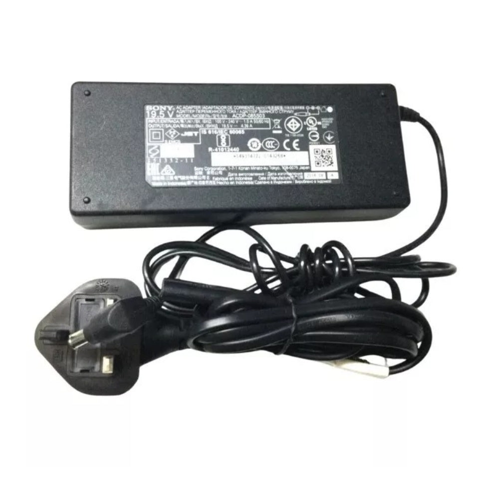 GENUINE SONY LAPTOP CHARGER 19.5V - 4.36A,85W (ACDP-085D01) WITH POWER LEAD