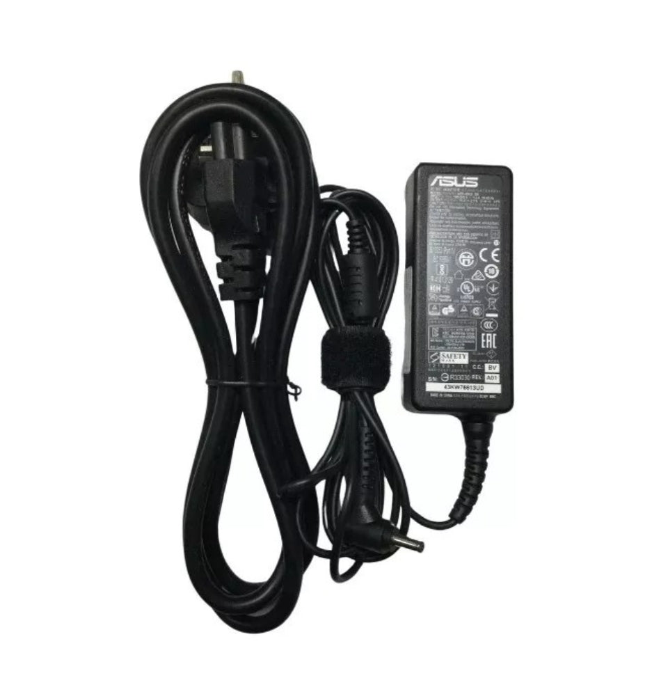 GENIUNE ASUS LAPTOP CHARGER 19V - 2.1A, 40W (ADP-40KD BB) WITH POWER LEAD