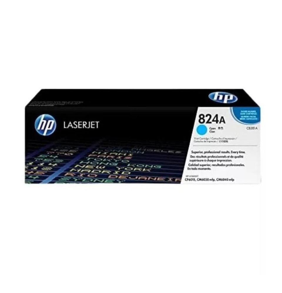 HP COLOR LASERJET CP6015 ORIGINAL CYAN TONER CARTRIDGE (CB381A)