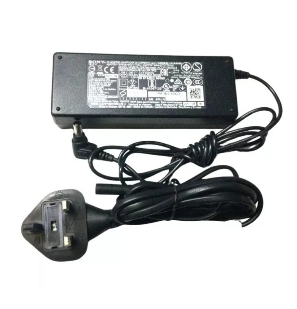 GENUINE SONY BRAVIA CHARGER 19.5V - 3.08A, 60W (ACDP-060S03) WITH POWER LEAD