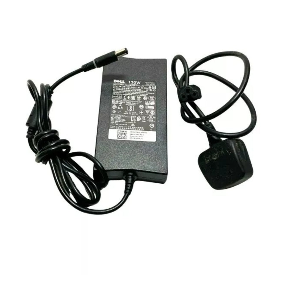 Genuine Dell Charger 19.5V 6.7A 130W 7.4mm Pin Size and Power Lead Included
