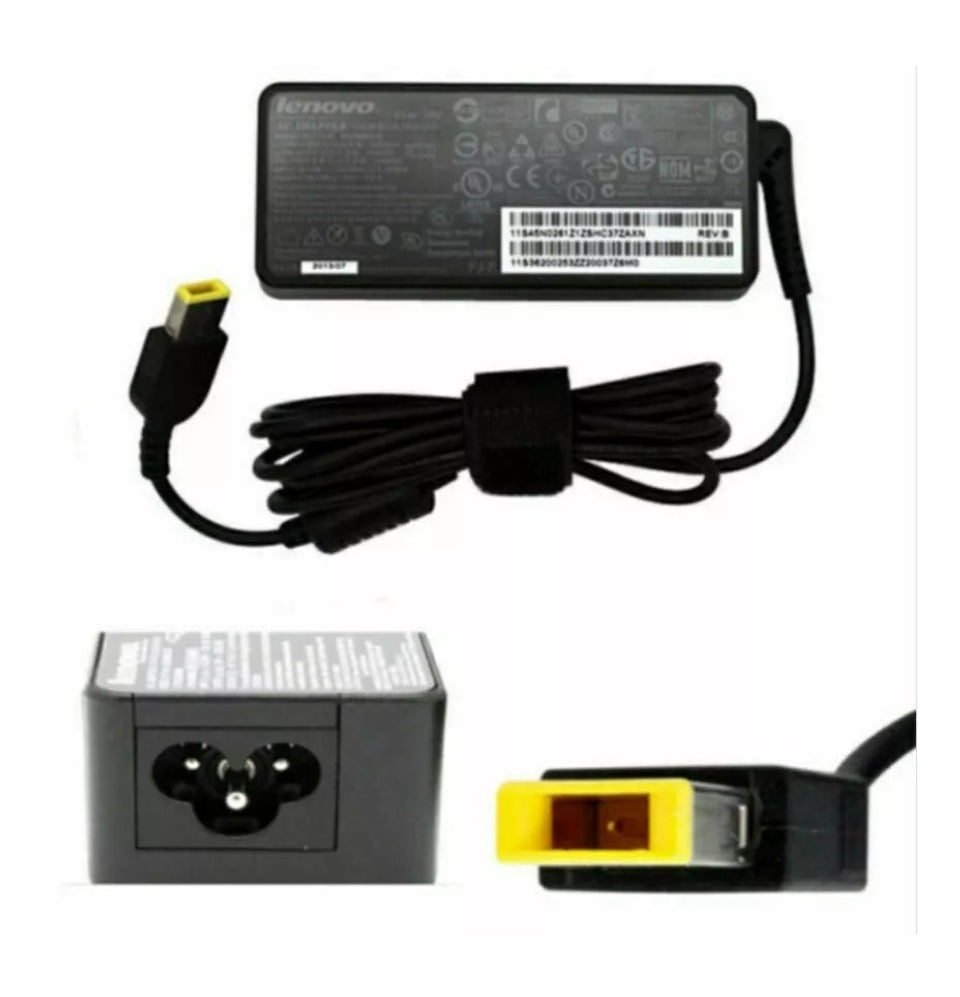 GENUINE LENOVO LAPTOP CHARGER 20V - 3.25A, 65W RECTANGLE TIP BRAND NEW