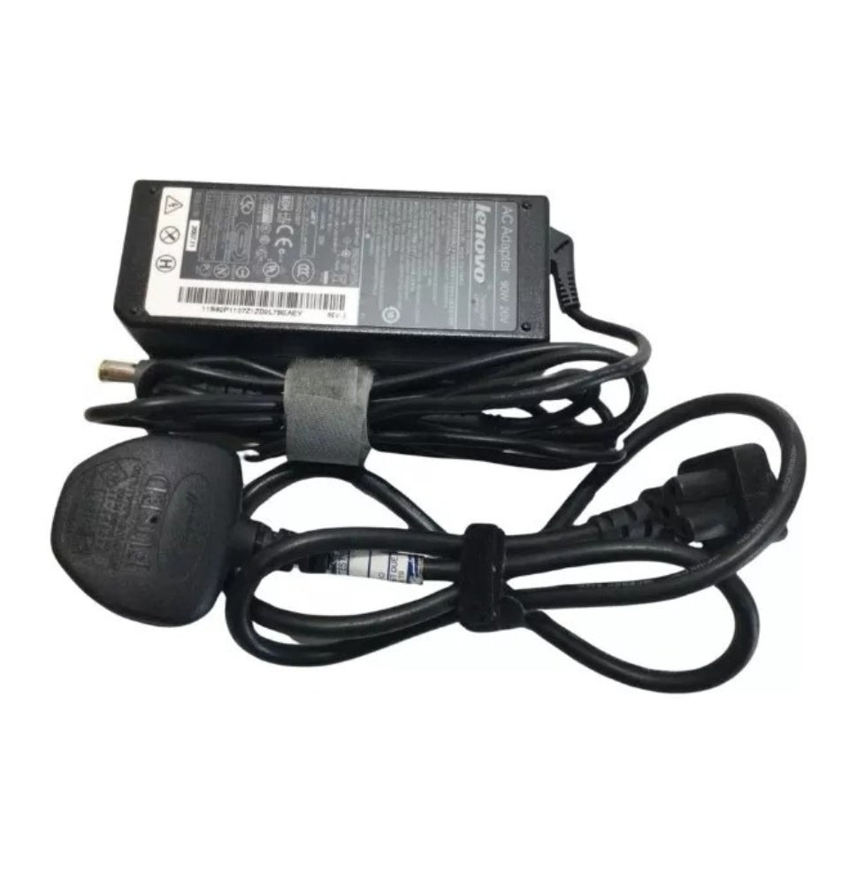 GENIUNE LENOVO LAPTOP CHARGERS 20V-4.5A, 90W ROUND PIN WITH POWER LEAD