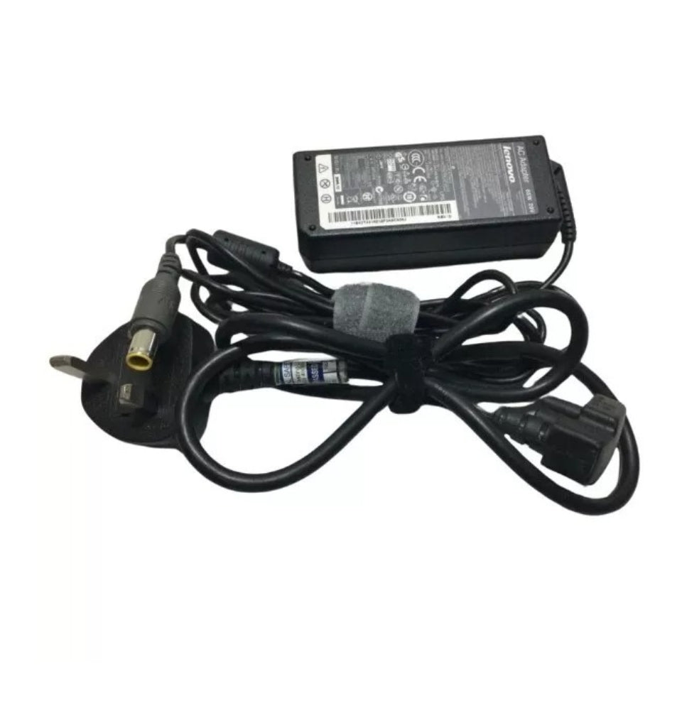 GENIUNE LENOVO LAPTOP CHARGERS 20V-3.25A, 65W ROUND PIN WITH POWER LEAD