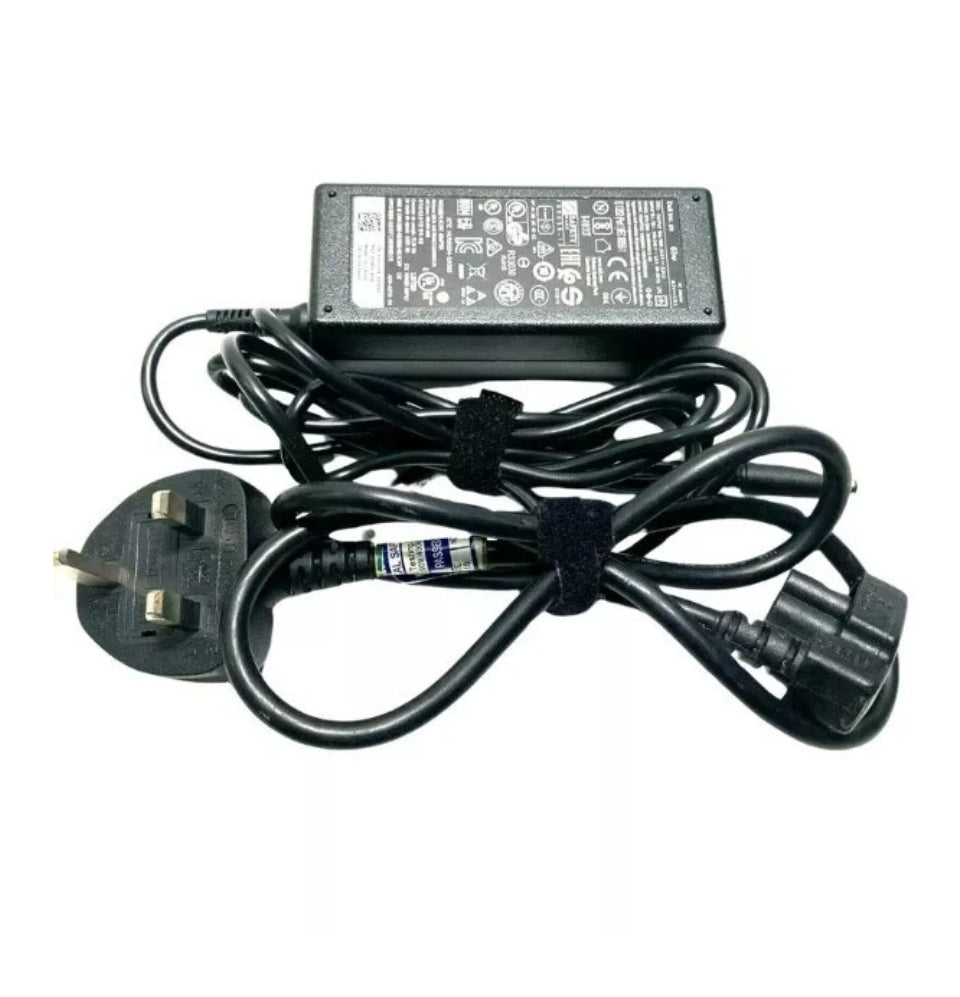 GENUINE Dell Laptop Charger 19.5V-3.34A, 65W (4.5mm Pin) with Power Lead