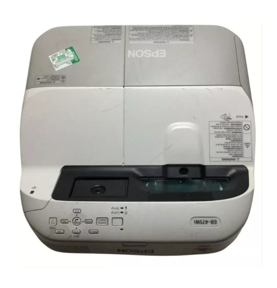 EPSON EB-475Wi SHORT THROW HDMI PROJECTOR 0H USED WITH REMOTE