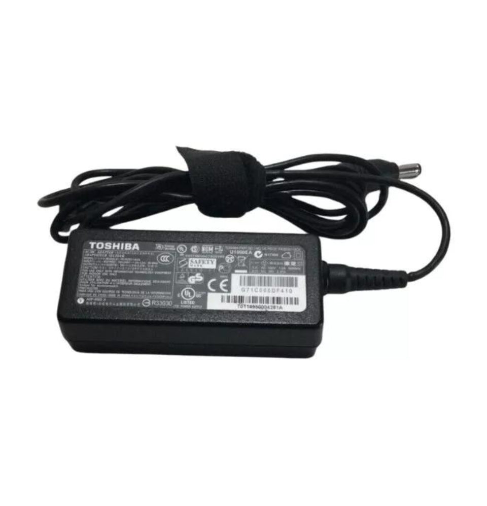Genuine Toshiba Laptop Charger 19V - 2.37A 45W with Power Lead