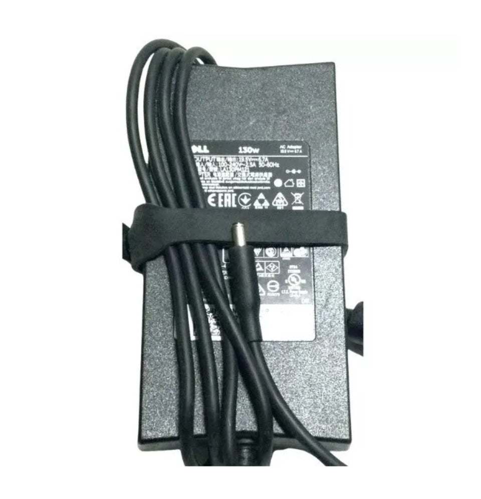 GENUINE DELL LAPTOP CHARGER 19.5V - 6.67A, 130W SMALL PIN 4.5MM WITH POWER LEAD