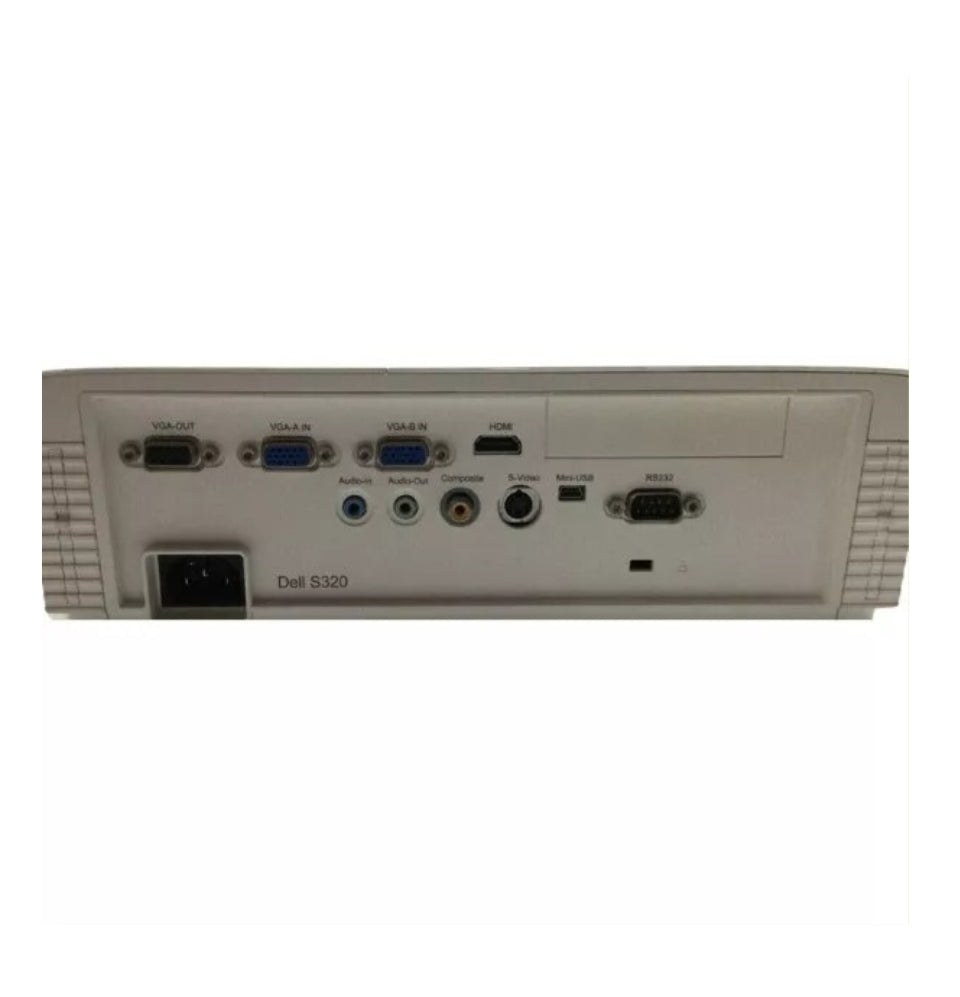 DELL S320 HDMI SHORT THROW PROJECTOR 1717h LAMP HOURS USED