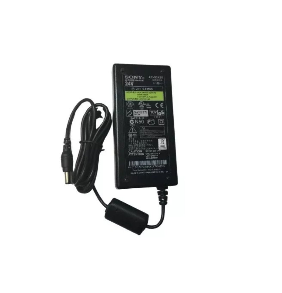 GENUINE SONY LAPTOP CHARGER 24V - 2.2A, 52W (AC-S2425) WITH POWER LEAD