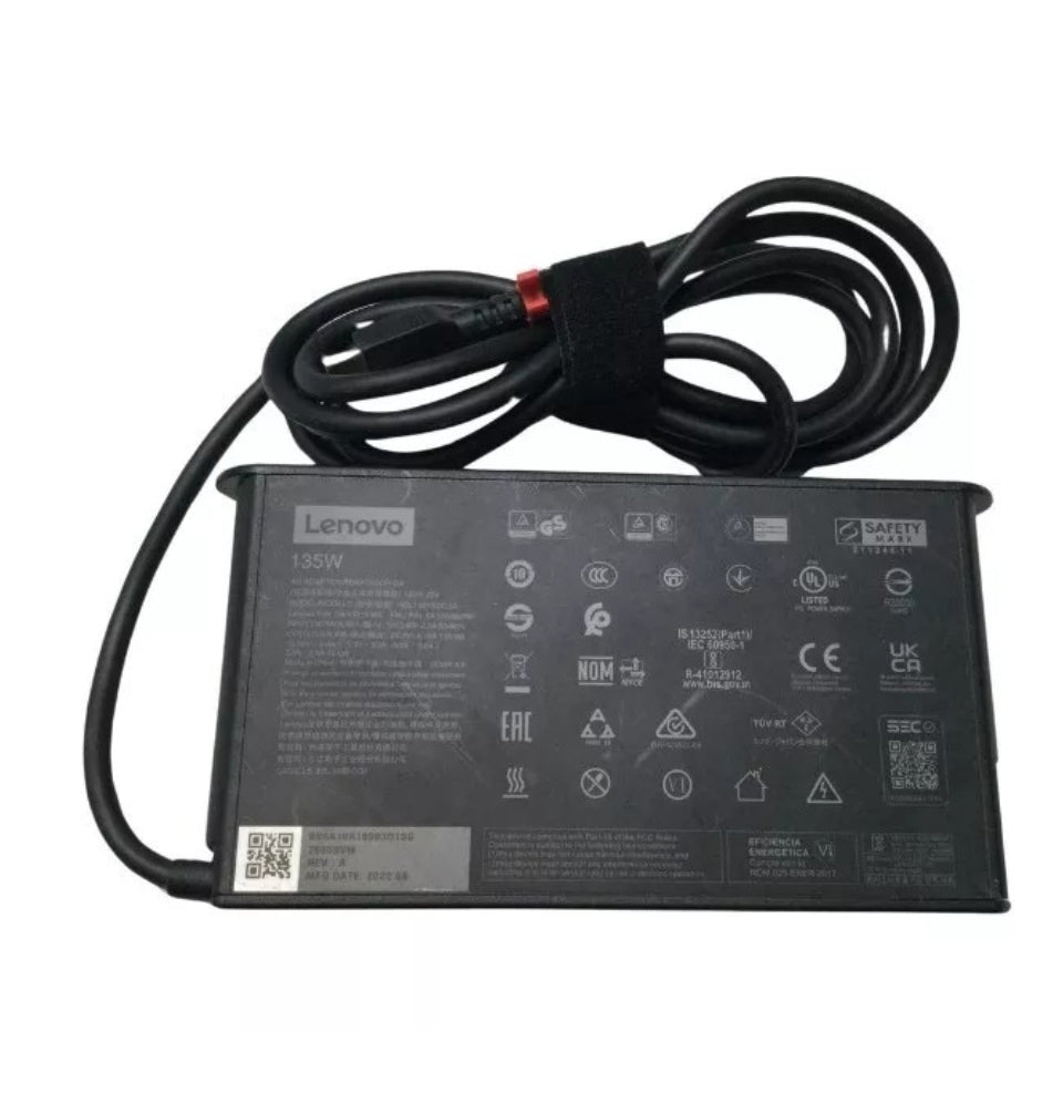GENUINE LENOVO 20V-6.75A, 135W (ADL135YSDC3A) LAPTOP CHARGER WITH POWER LEAD