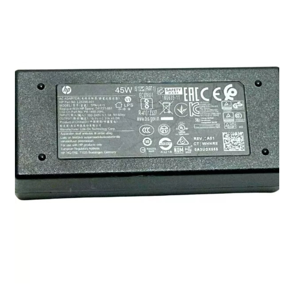 GENUINE HP LAPTOP CHARGER BLUE TIP 19.5V - 2.31A 45W WITH POWER LEAD