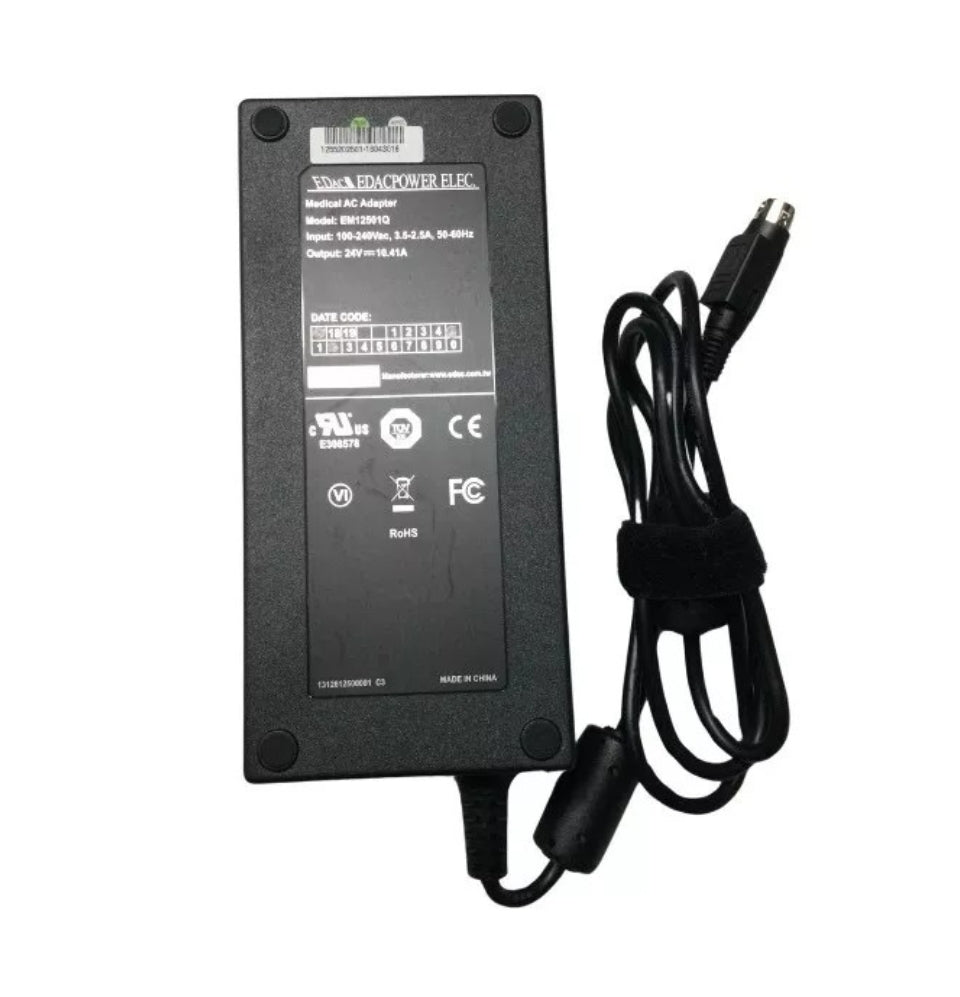 GENUINE EDAC POWER AC ADAPTER 24V-10.41A, 250W (EM12501Q) WITH POWER LEAD