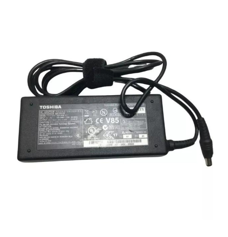 Genuine Toshiba Laptop Charger 15V - 6A 90W with Power Lead
