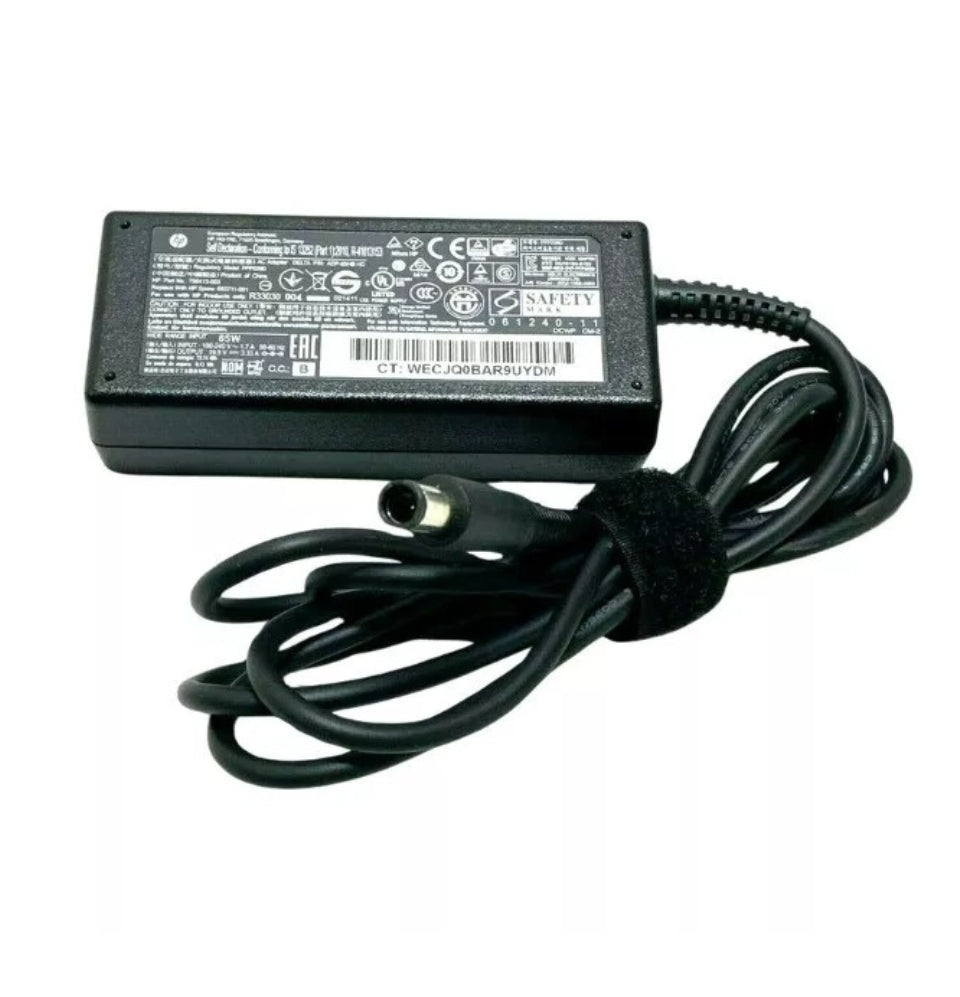GENIUNE HP LAPTOP CHARGER 19.5V - 3.33A 65W CENTRE PIN TIP POWER LEAD INCLUDED