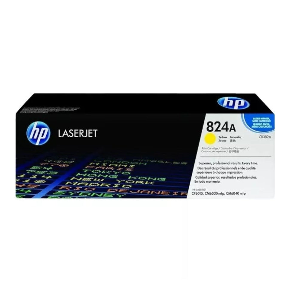 HP COLOR LASERJET CP6015 ORIGINAL YELLOW TONER CARTRIDGE (CB382A)
