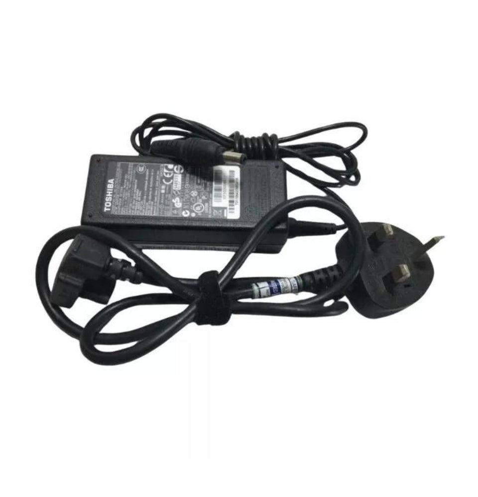 Genuine Toshiba Laptop Charger 19V - 3.95A 75W with Power Lead