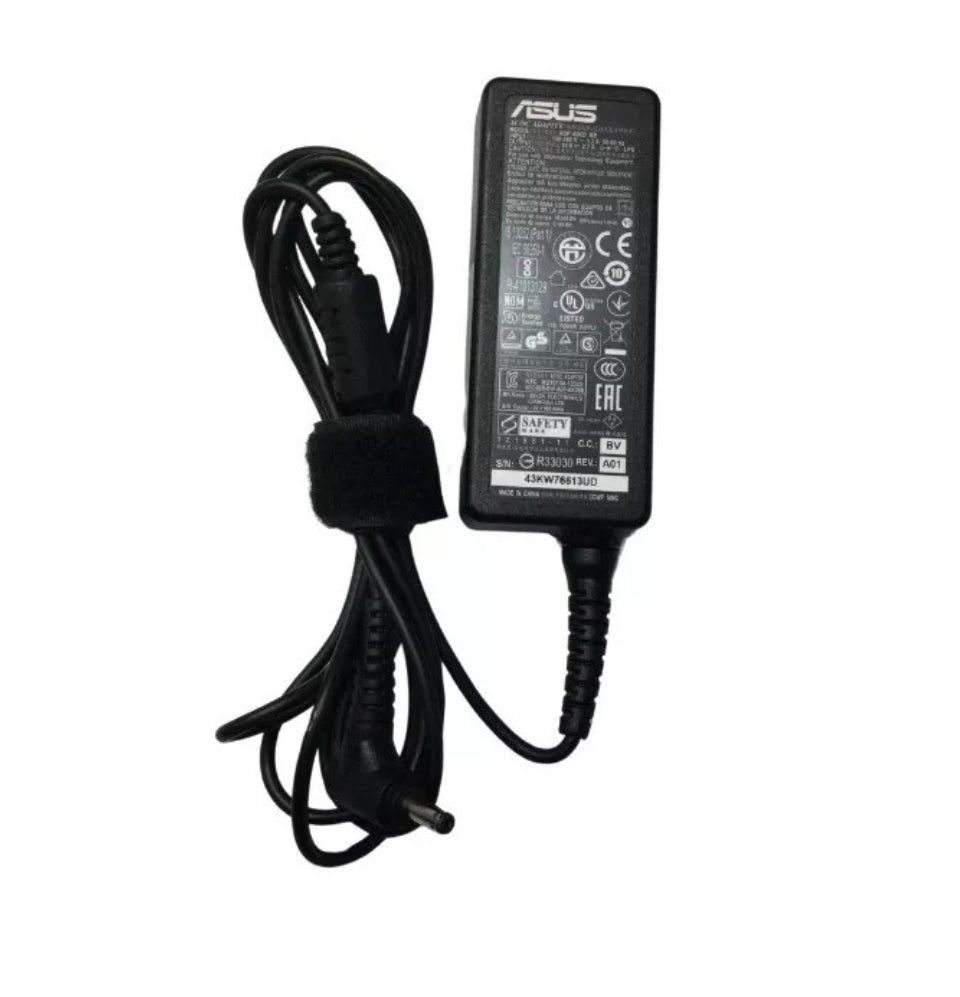 GENIUNE ASUS LAPTOP CHARGER 19V - 2.1A, 40W (ADP-40KD BB) WITH POWER LEAD