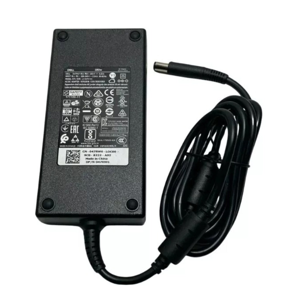 GENUINE DELL CHARGER 19.5V - 9.23A, 180W PIN SIZE (7.4MM) WITH POWER LEAD