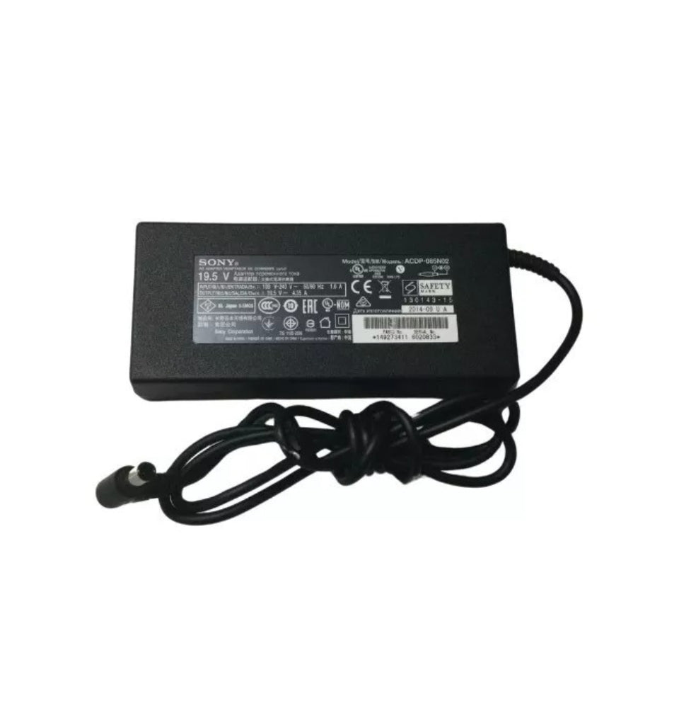 GENUINE SONY VAIO 19.5V - 4.35A,85W LAPTOP CHARGER ACDP-085NE01 WITH POWER LEAD