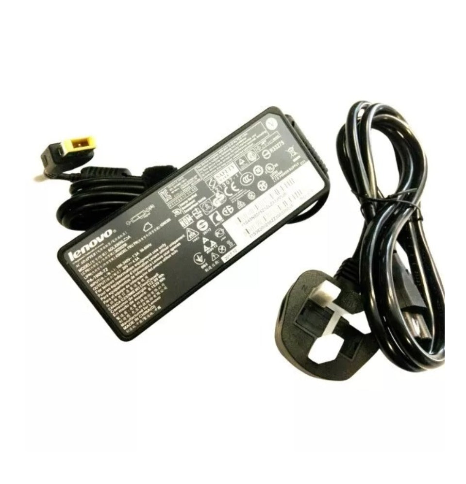 GENUINE LENOVO LAPTOP CHARGERS 20V-4.5A, 90W RECTANGLE TIP WITH POWER LEAD