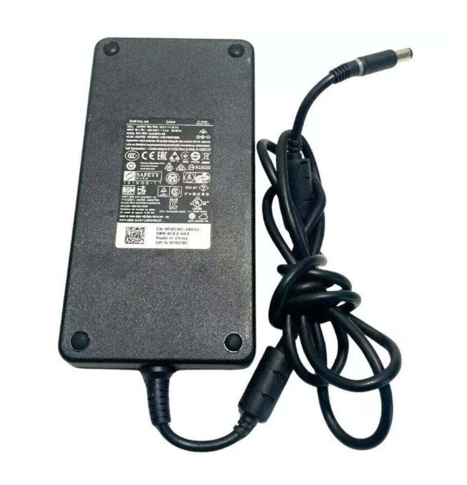 GENUINE DELL LAPTOP CHARGER 19.5V - 12.3A, 240W (GA240PE1-00) WITH POWER LEAD