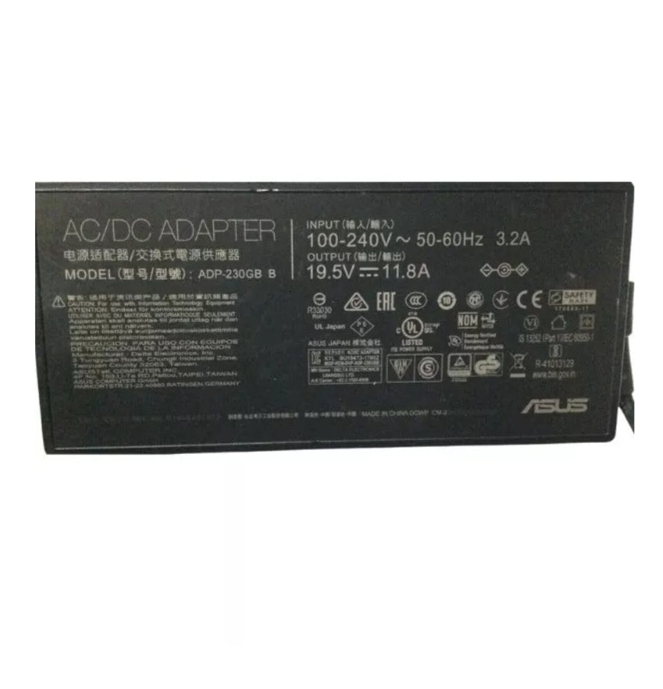 GENUINE ASUS (PDP-230GB B) CHARGER 19.5V - 11.8A 230W WITH POWER LEAD