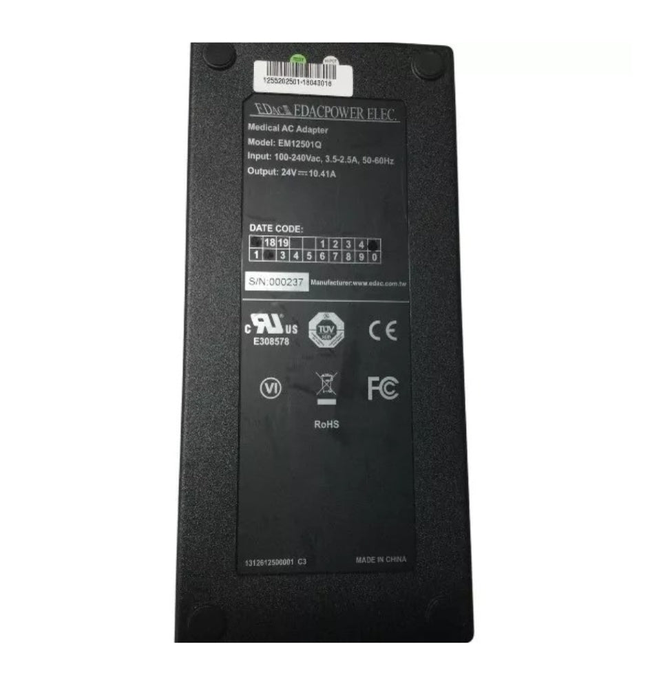 GENUINE EDAC POWER AC ADAPTER 24V-10.41A, 250W (EM12501Q) WITH POWER LEAD