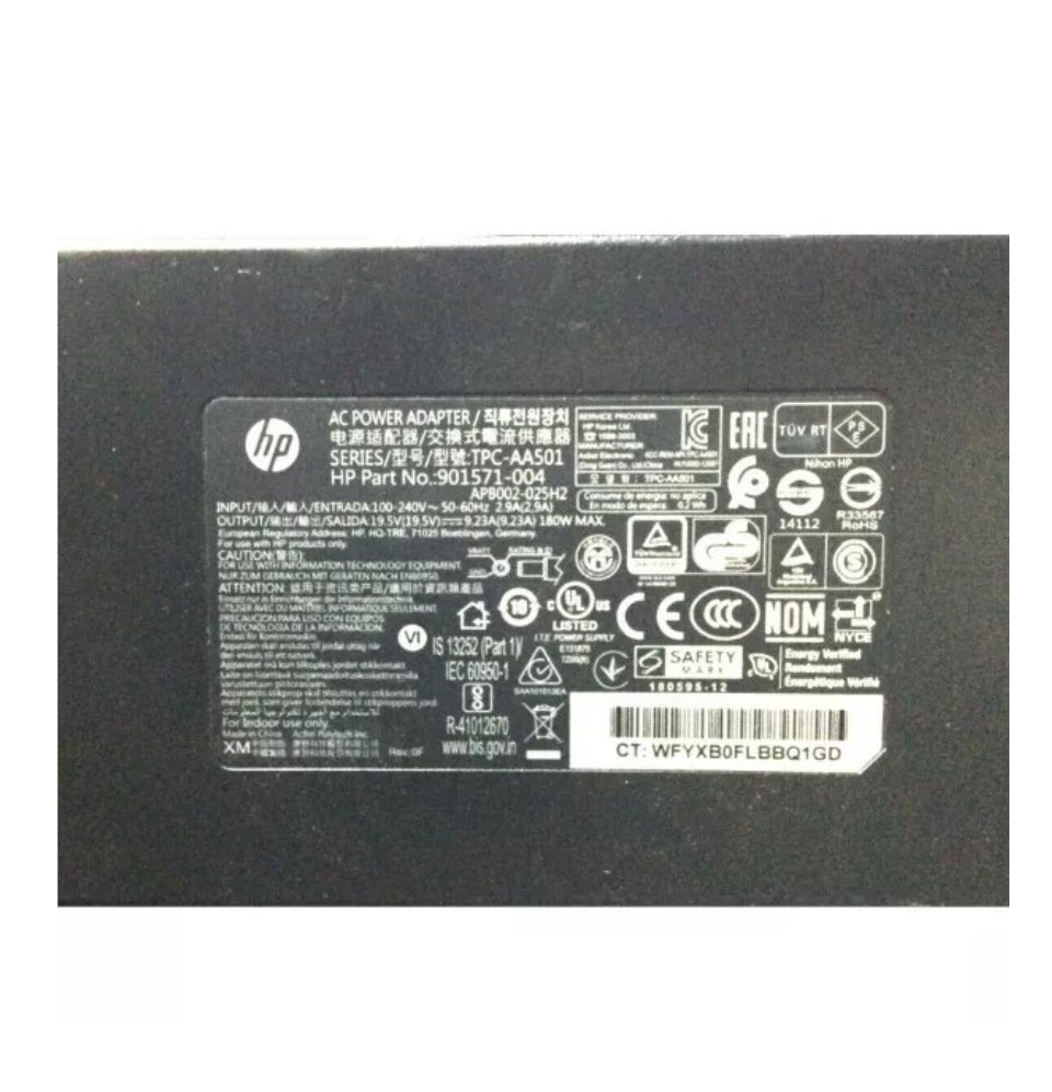 GENUINE HP LAPTOP CHARGER 19.5V - 9.23A 180W PIN SIZE 7.4mm POWER LEAD INCLUDED