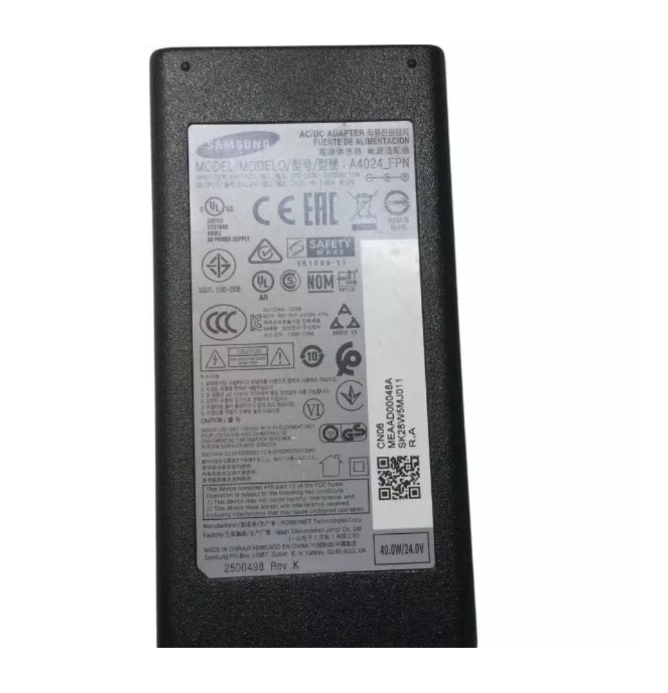 GENUINE SAMSUNG CHARGER 24V - 1.66A, 40W (A4024-FPN) WITH POWER LEAD