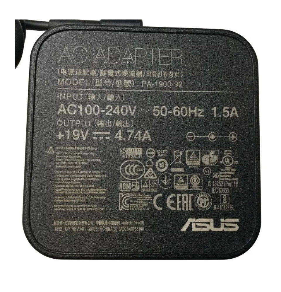 GENUINE ASUS (PA-1900-92) LAPTOP CHARGER 19V-4.74A 90W WITH POWER LEAD