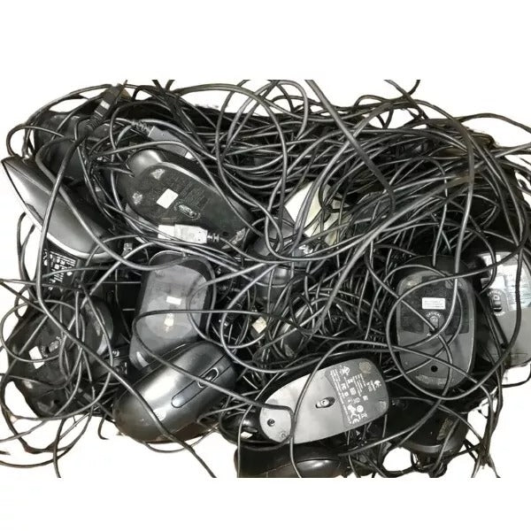 JOBLOT OF 100 MIXED USB OPTICAL WHEEL MOUSE/MICE USED CONDITION DELL MICROSOFT